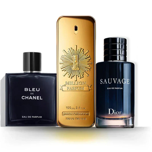 Zestaw 3 Perfum | Bleu de Chanel · Sauvage · 1 Million
