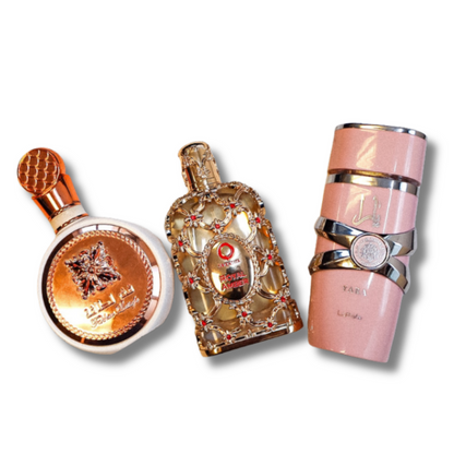 Zestaw 3 Perfum | Yara · Fakhar · Royal Amber